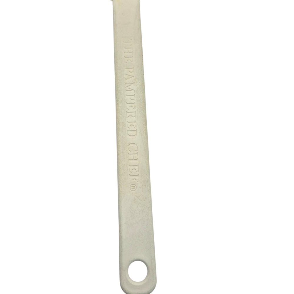 Pampered Chef White Silicone Scraper Spatula Set Heat Resistant Kitchen Tools - Picture 11 of 13